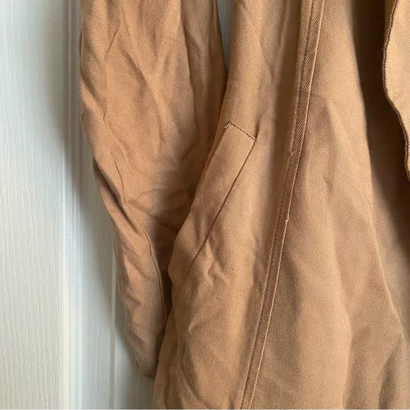 LONG TAN TRENCH COAT - Picture 7 of 10